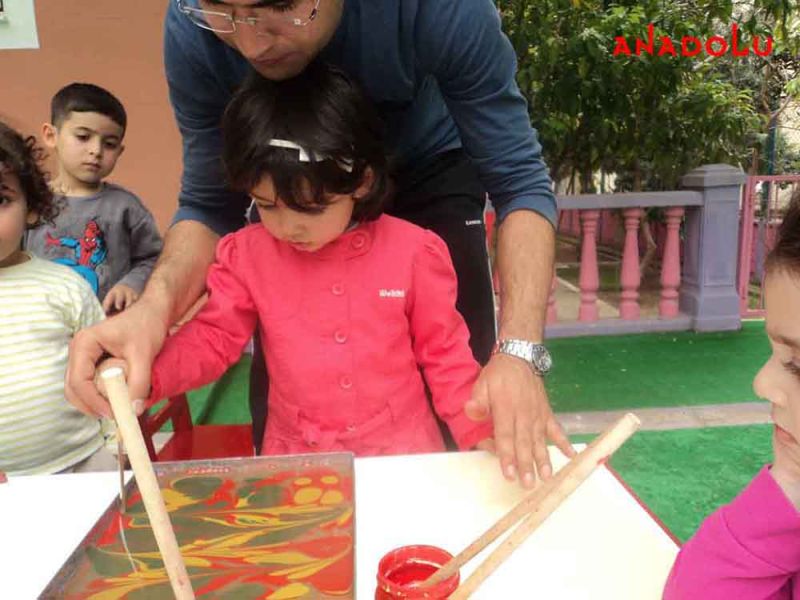 Çocuklarla Ebru Dersleri Başladı Çukurovada