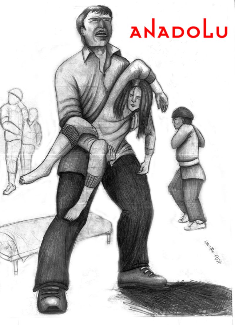 Çukurovada karakalem babası ve kızı