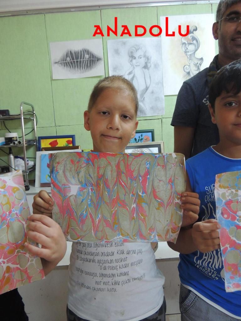 Çocuklar Yönelik Ebru Eğitimi Çukurovada