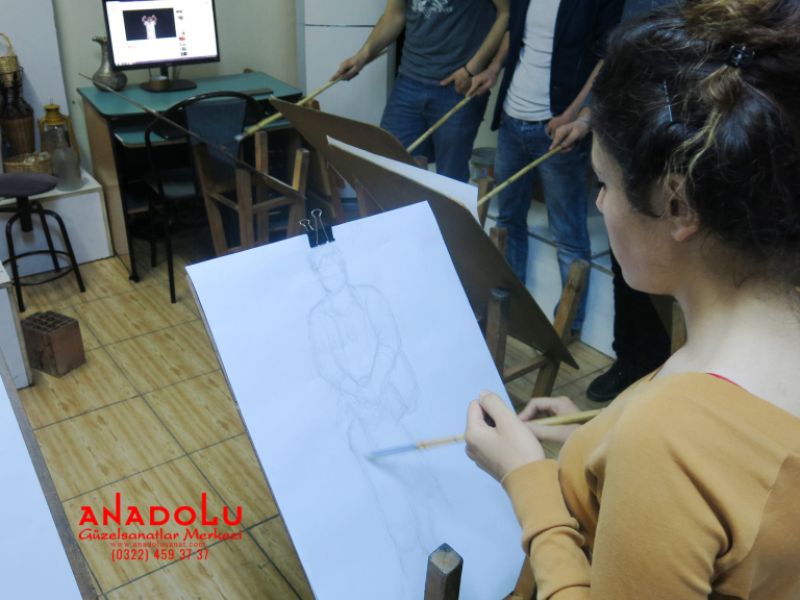 Güzel Sanatlara Hazırlık Desen Dersleri Çukurovada