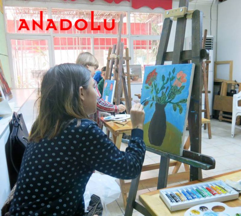 Yağlı Boya Yapan Çocuklar Çukurovada